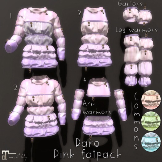 * Lotta * Green Legwarmers & Garters