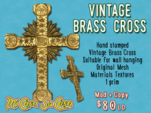 Mi Casa Su Casa: Vintage Brass Cross