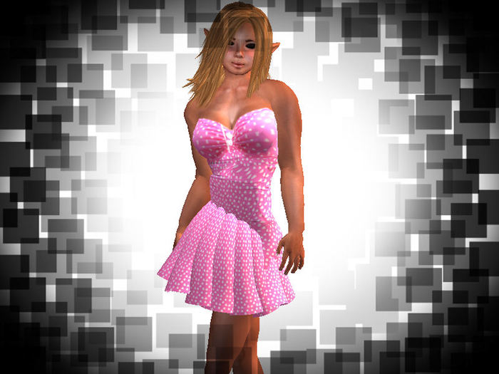 dress bustier rose vichy