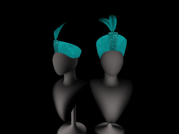 jinnilli'M Teal Deco Hat-Please Add