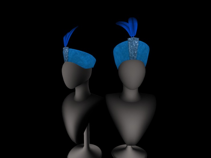 jinnilli'M Blue Deco Hat-Please Add