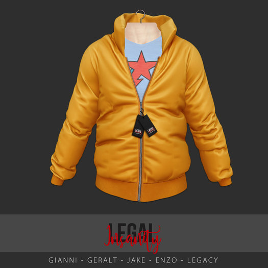 Legal Insanity - Evan puffer jacket orange