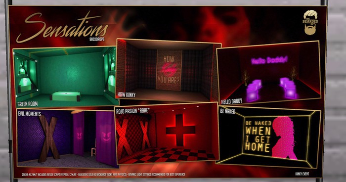 Be Naked - Sensations Backdrops - The Bearded Guy