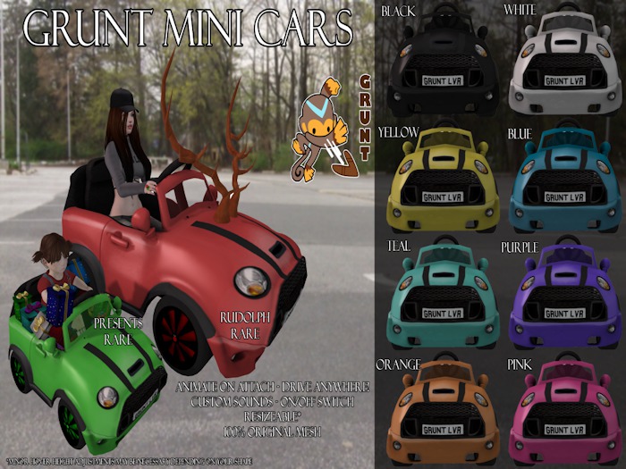 [GRUNT] - Adult Mini Car Teal Box