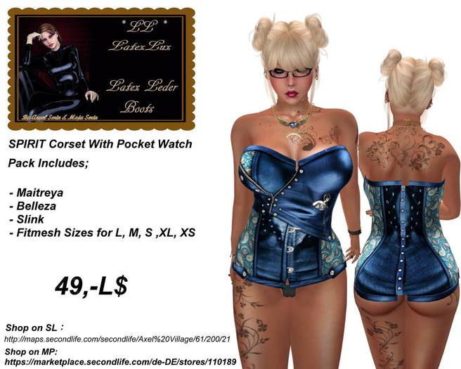 SPIRIT Corset With Pocket Watch