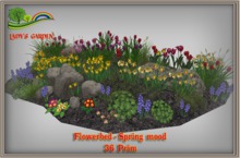 Lady's Garden -Flowerbed - Spring mood 36 Prim