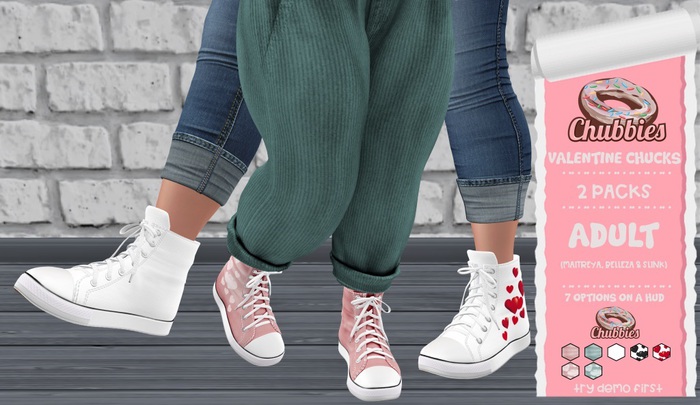 CHUBBIES - VALENTINE CHUCKS - ADULT - ADD TO UNPACK