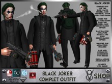 +V8 SHOP+ BLACK JOKER COMPLET OUTFIT 99+