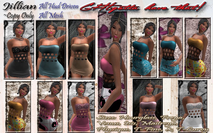 !GHT:AnaP! MESH JILLIAN DRESS W/HUD