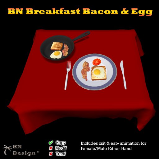 BN Breakfast Bacon, Egg & Toast