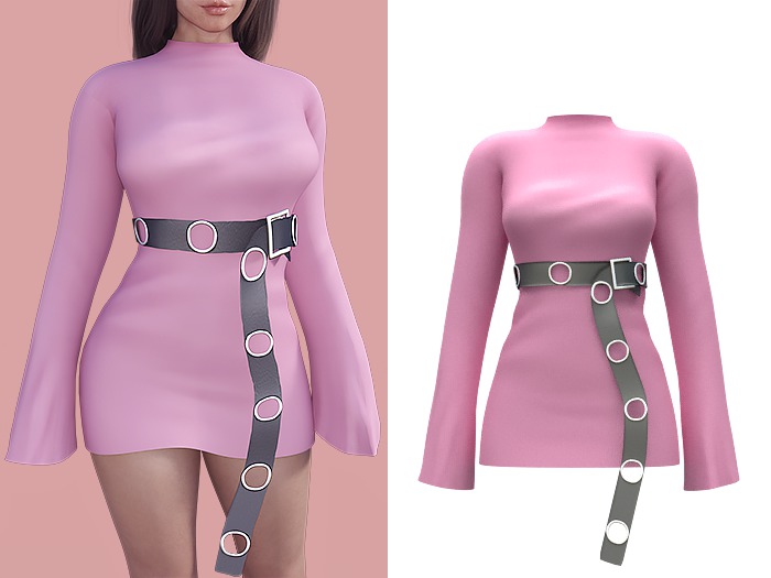 [H] Seun Dress - Pink [ADD]