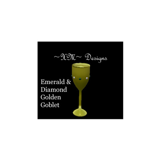 ~XM~ Emerald & Diamond Golden Goblet