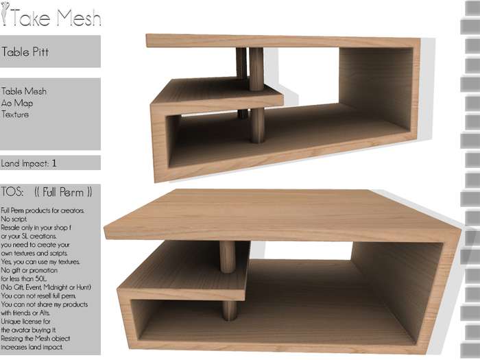 ! TakeMesh -Table Pitt