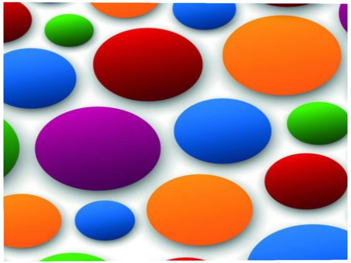 Colored Polka Dots Texture