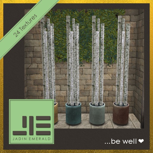 JE. Ecologique Deco Vase (Birch Sticks) - C/M (Wear to Unpack)