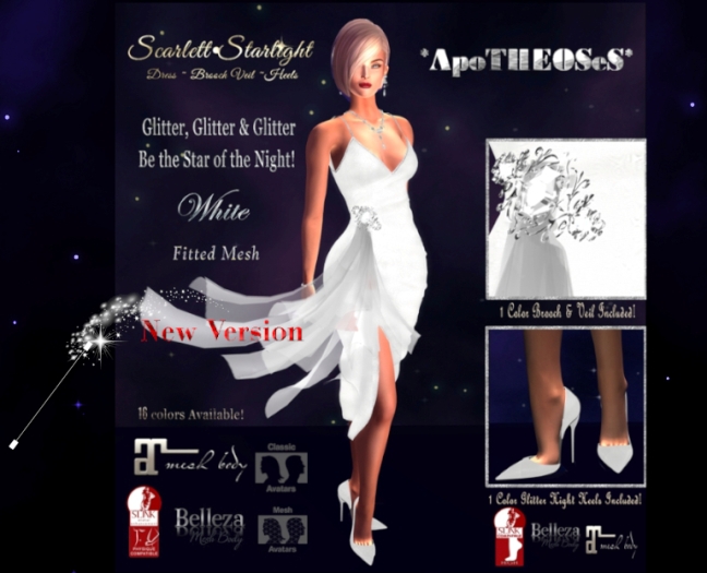 *AS* Scarlett Starlight White