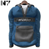 Nero - Bad Boy Pullover Jacket - Light Blue Grey - INFAMOUS