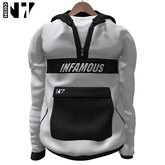 Nero - Bad Boy Pullover Jacket - White Black - INFAMOUS