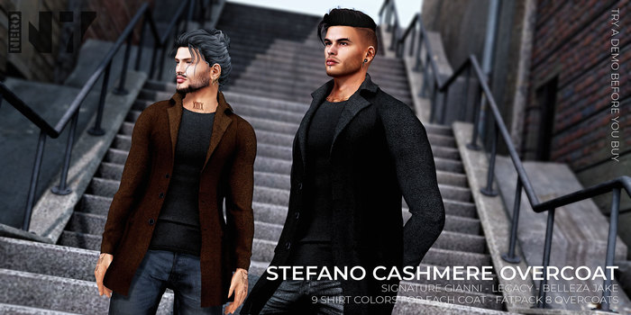 Nero - Stefano Cashmere Overcoat - DEMO