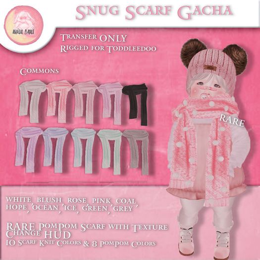 [mun.bani] Snug Scarf - ocean [TDF ADD]