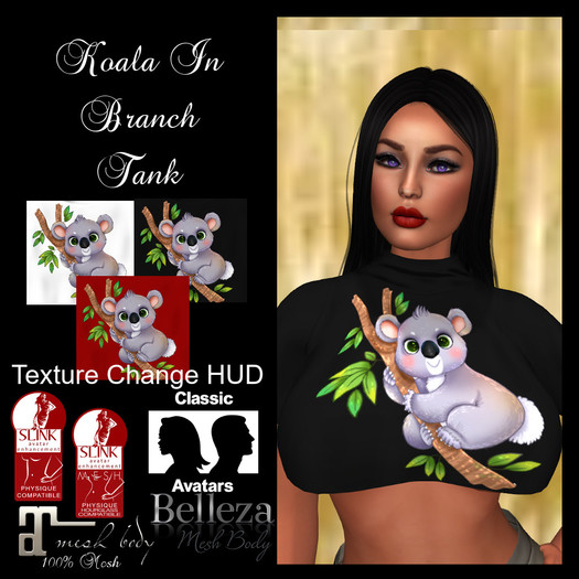 Koala In Branch Tank