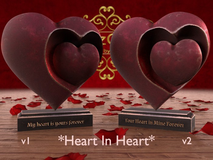 .: RatzCatz :. Heart in Heart statues