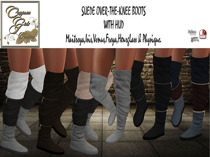 !CGF-*Over the Knee Boots*(Flat)W/Hud