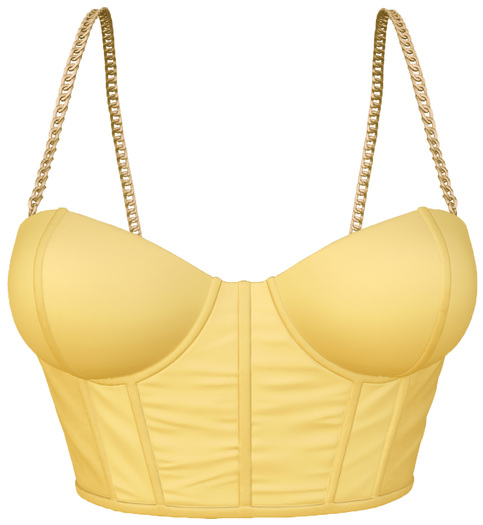 KIWY-Velvet-Top-Yellow