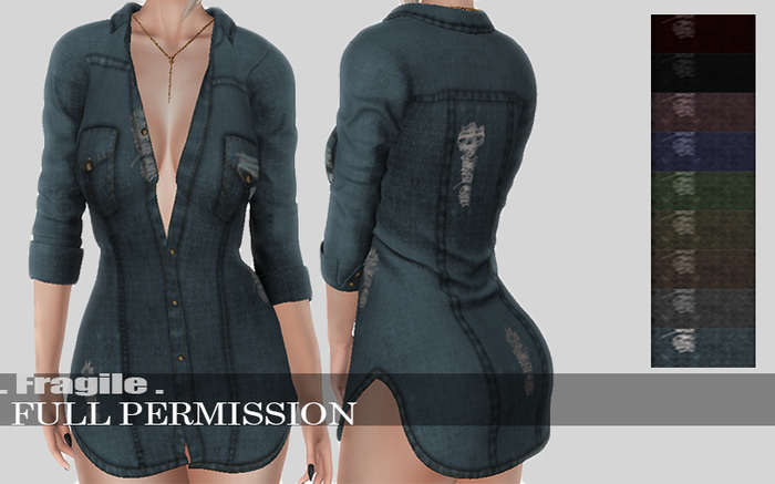 .Fragile. 9 Full perm Denim Textures for Boyfriend Shirt  Facto