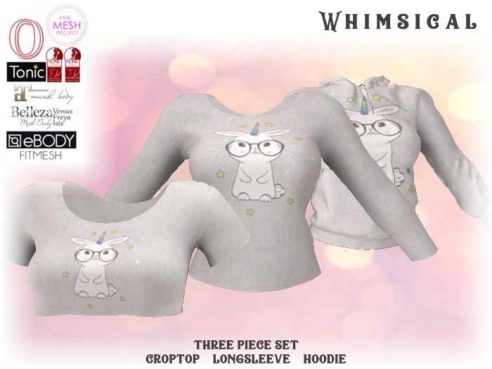 [Whimsical] Girl's Mesh Tops - Baby Unicorn