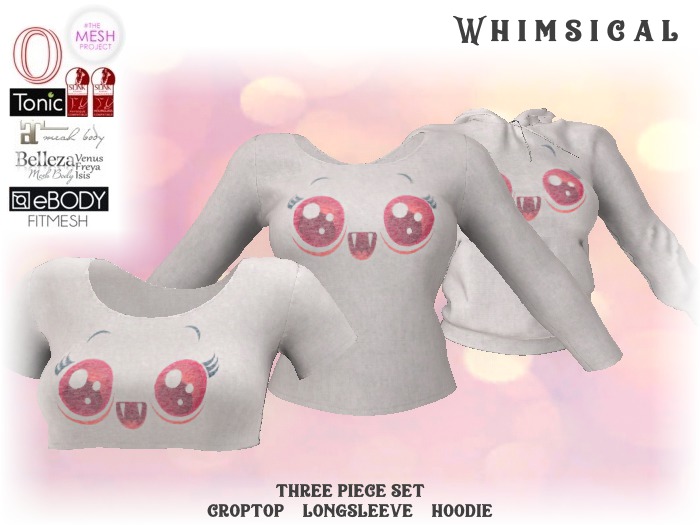 [Whimsical] Girl's Mesh Tops - Creepy Cute