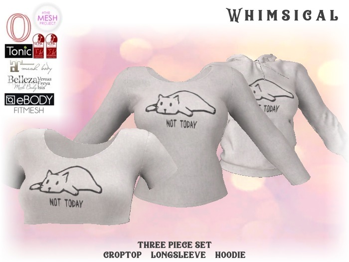 [Whimsical] Girl's Mesh Tops - Not Today