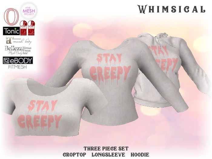 [Whimsical] Girl's Mesh Tops - Stay Creepy