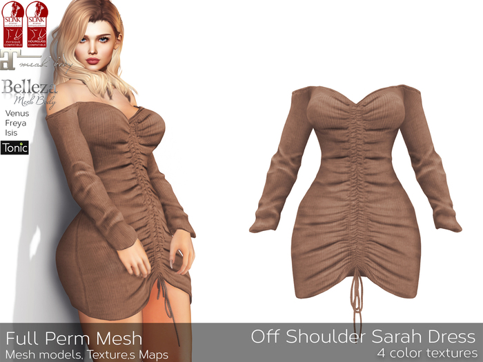D44 Off Shoulder Sarah Dress