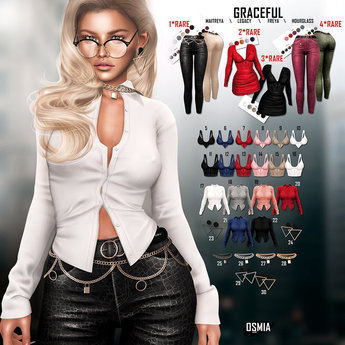 Second Life Marketplace - OSMIA - Graceful.Dress - Nude - M - RARE