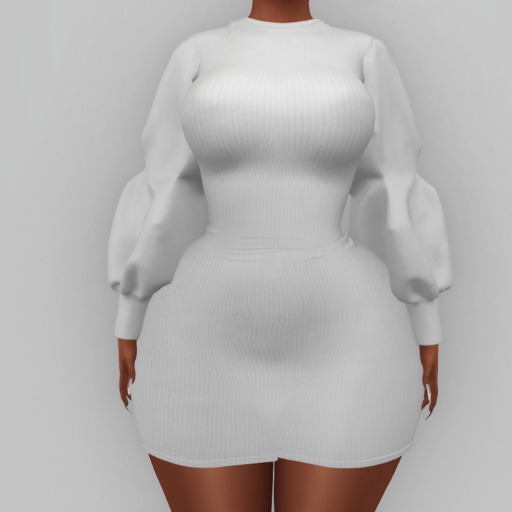 Moxy - Asta Ruffle Dress ( White )