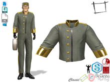 Dae Obj FBX Men's Bellboy Uniform Jacket Slink Male, Belleza Jake, Signature Gianni, Onupup, Gamit, Adin