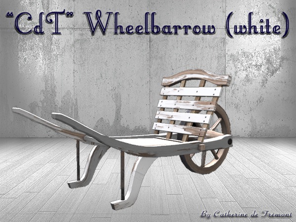 "CdT" Wheelbarrow (white)