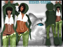 heder green shirt wool and  pants !!!!