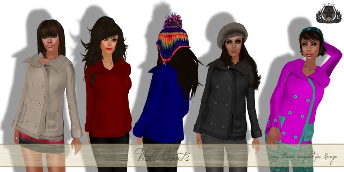[SE*Designz] Wool Coat - Red *PROMO*