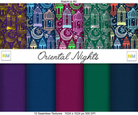 Oriental Nights Matchup Kit 10 Seamless Fabric Textures NM