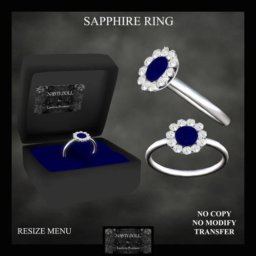 NASTY DOLL - SAPPHIRE RING