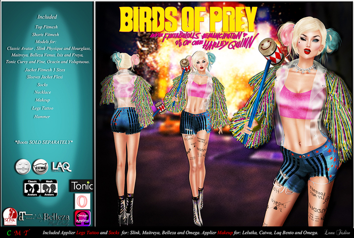 -Lamu Fashion-Outfit *Harley Quinn birds of prey* DEMO