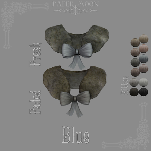 *pm* Fancy Fur Collar: Soft Rabbit - Blue