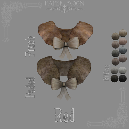 *pm* Fancy Fur Collar: Soft Rabbit - Red
