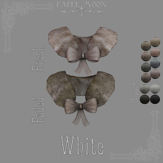 *pm* Fancy Fur Collar: Soft Rabbit - White