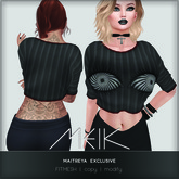 // MEIK \\ "HYPNOT-EYES BLACK" Batwing-T
