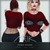 // MEIK \\ "HYPNOT-EYES-RED" Batwing-T 