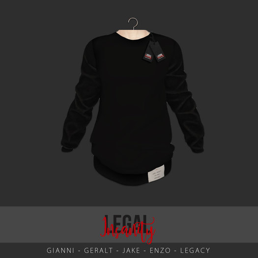 Legal Insanity - Ciro black sweaters