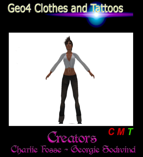 <<GEO4CLOTHES/TATTOOS>>longshirt darkjeans